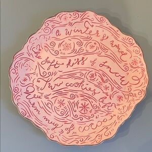 Anthropologie “Winter’s Eve” Cookie Plate with Snicker Doodles Recipe